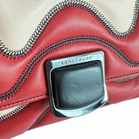 LONGCHAMP Brioche Quilted Multicolor Leather Crossbody Shoulder Bag - Picture 11 of 17